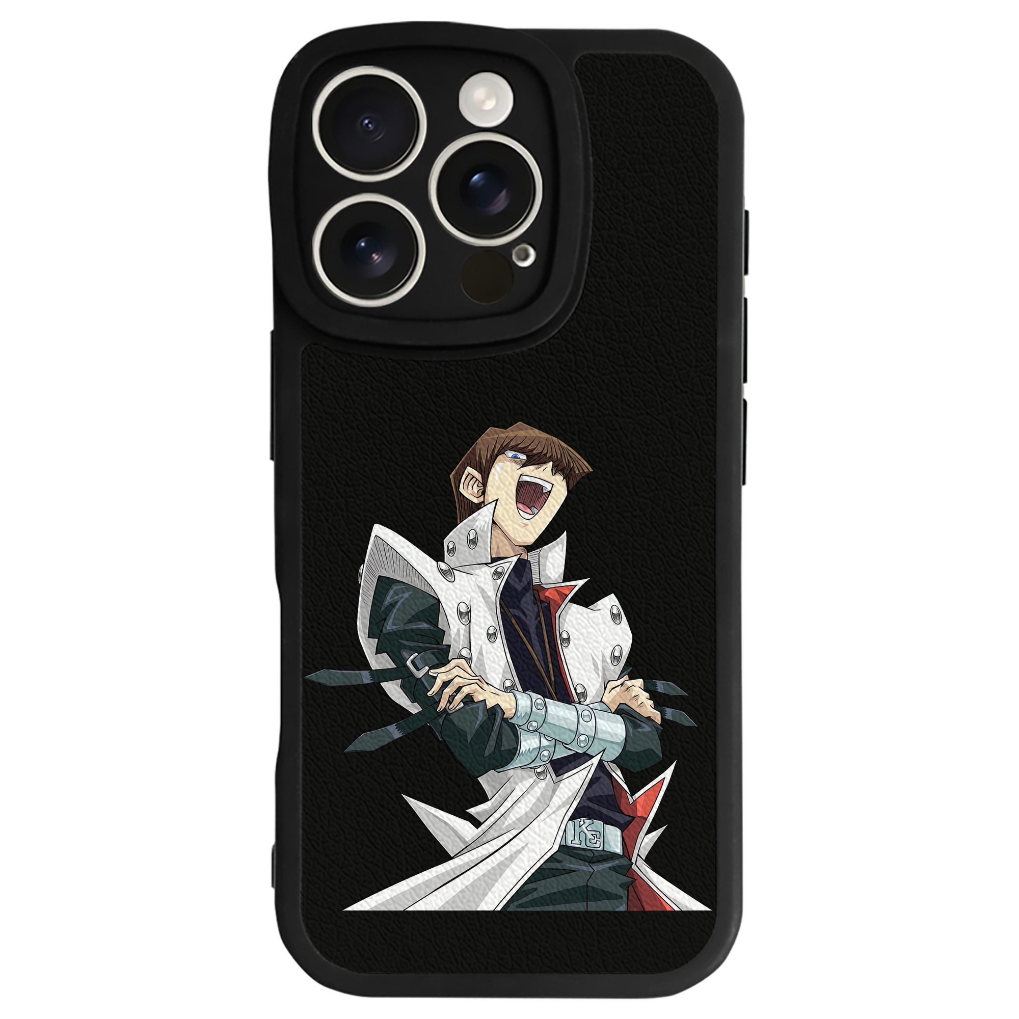 （画像用） 遊☆戯☆王 Yu-Gi-Oh! 【iPhone 16シリーズ対応】シリコンスマホケース（レザー調） 材質：シリコン